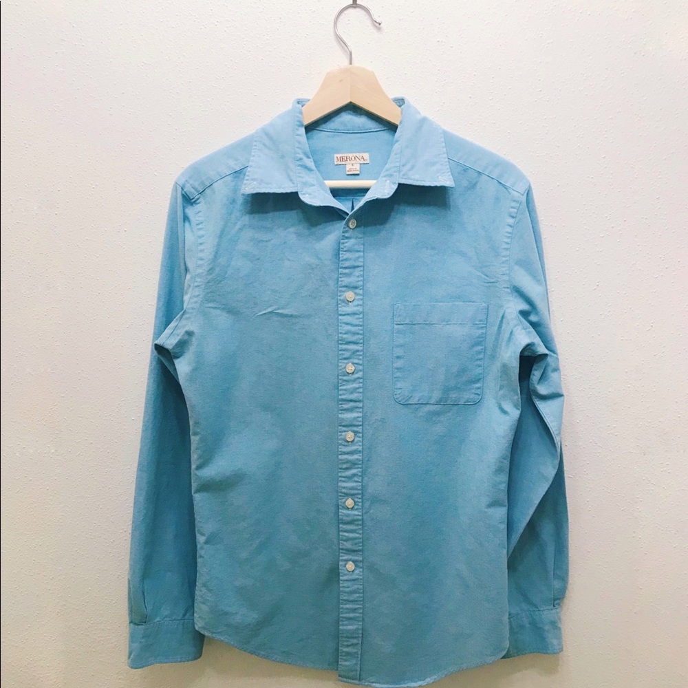 Merona Blue Men’s Button Down